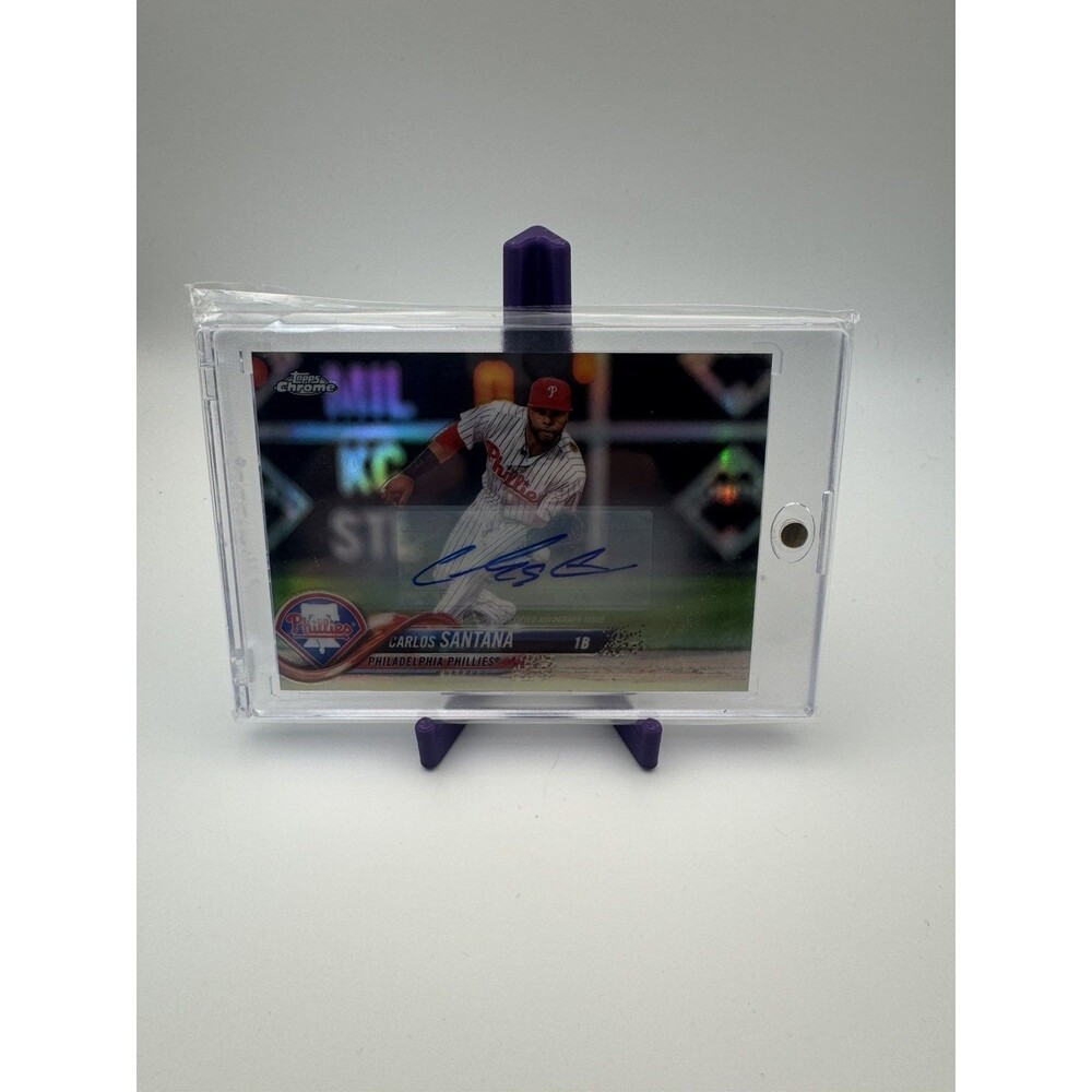 Carlos Santana 2018 Topps Chrome Update autograph